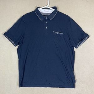 Ted Baker Polo Shirt Adult 5 Blue London Short Sleeve Golf Tennis‎ Rugby Mens